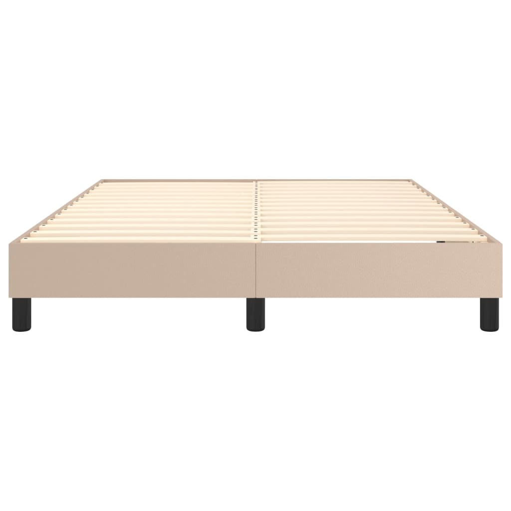 Cadre de lit sans matelas cappuccino 140x190 cm similicuir - XIOS