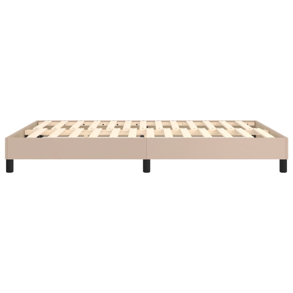 Cadre de lit sans matelas cappuccino 140x190 cm similicuir - XIOS