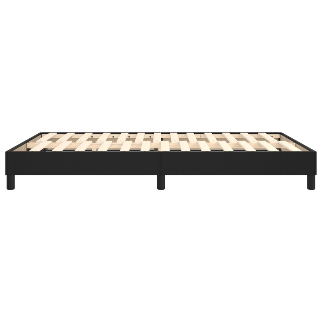 Cadre de lit sans matelas noir 140x200 cm similicuir - XIOS