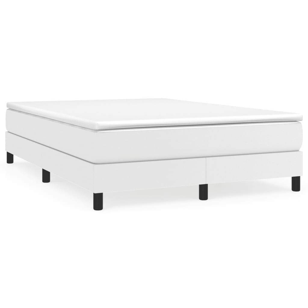Cadre de lit sans matelas blanc 140x200 cm similicuir - XIOS