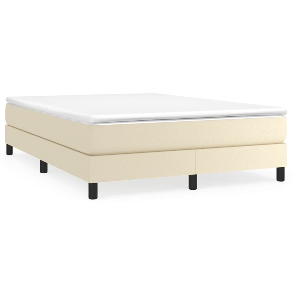 Cadre de lit sans matelas crème 140x200 cm similicuir