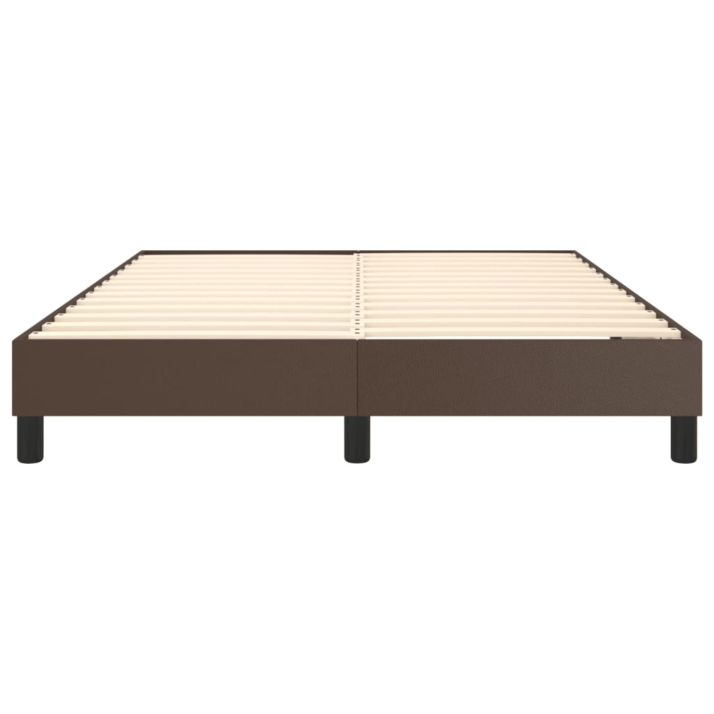 Cadre de lit sans matelas marron 140x200 cm similicuir - XIOS