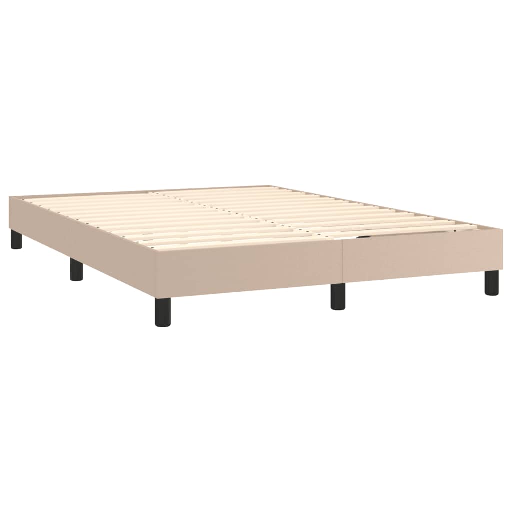 Cadre de lit sans matelas cappuccino 140x200 cm similicuir - XIOS
