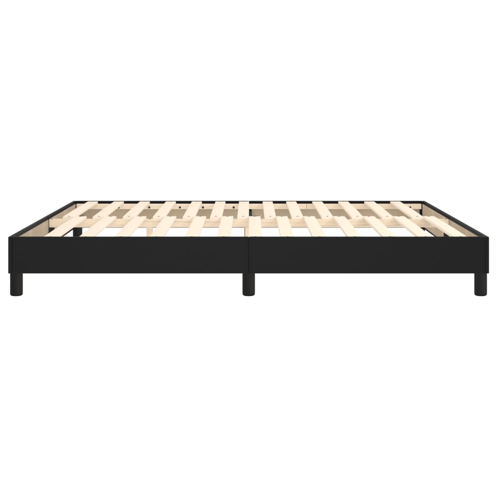 Cadre de lit sans matelas noir 160x200 cm similicuir - XIOS