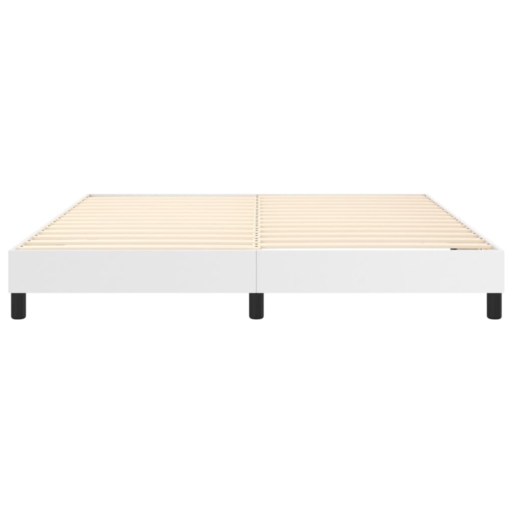 Cadre de lit sans matelas blanc 180x200 cm similicuir - XIOS