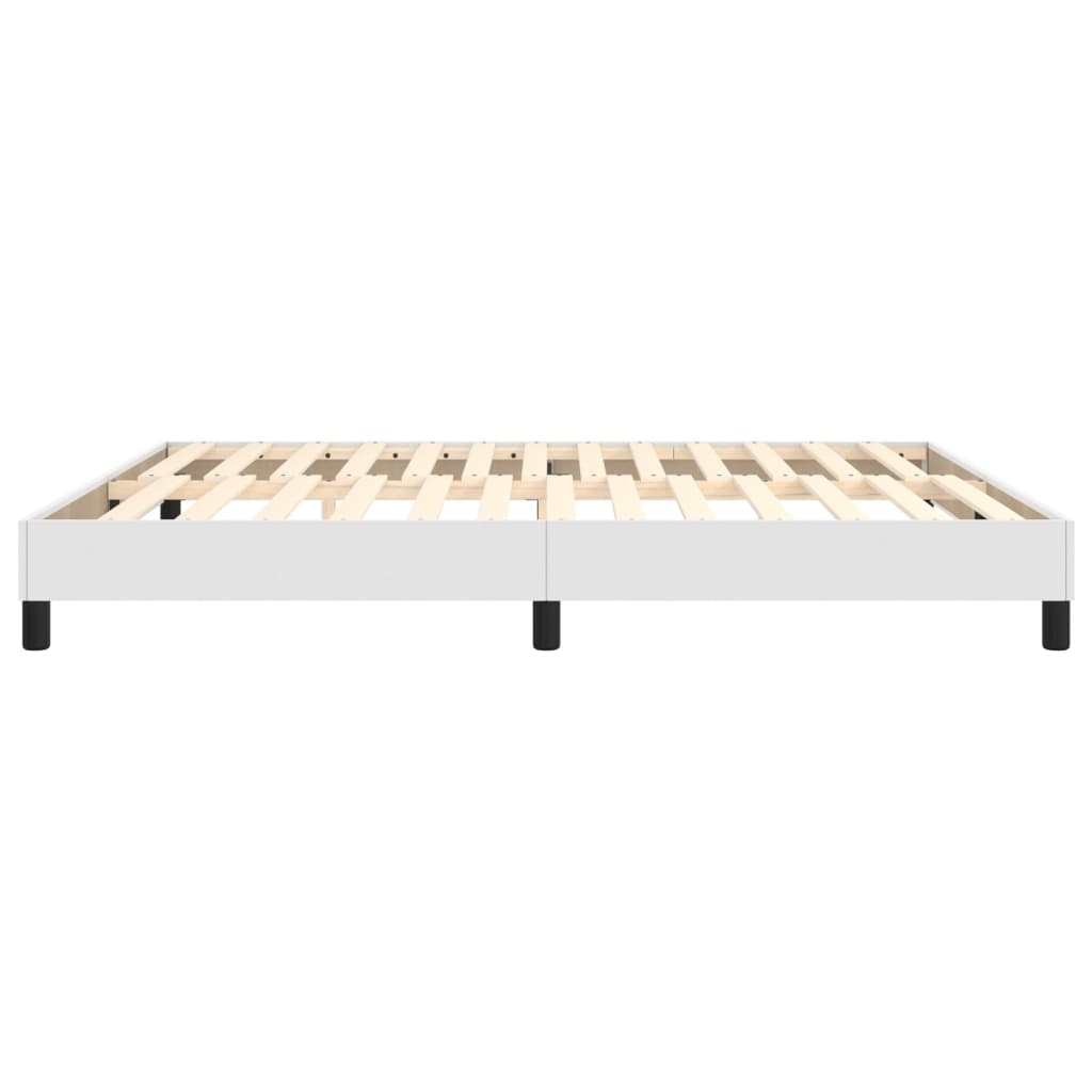 Cadre de lit sans matelas blanc 180x200 cm similicuir - XIOS