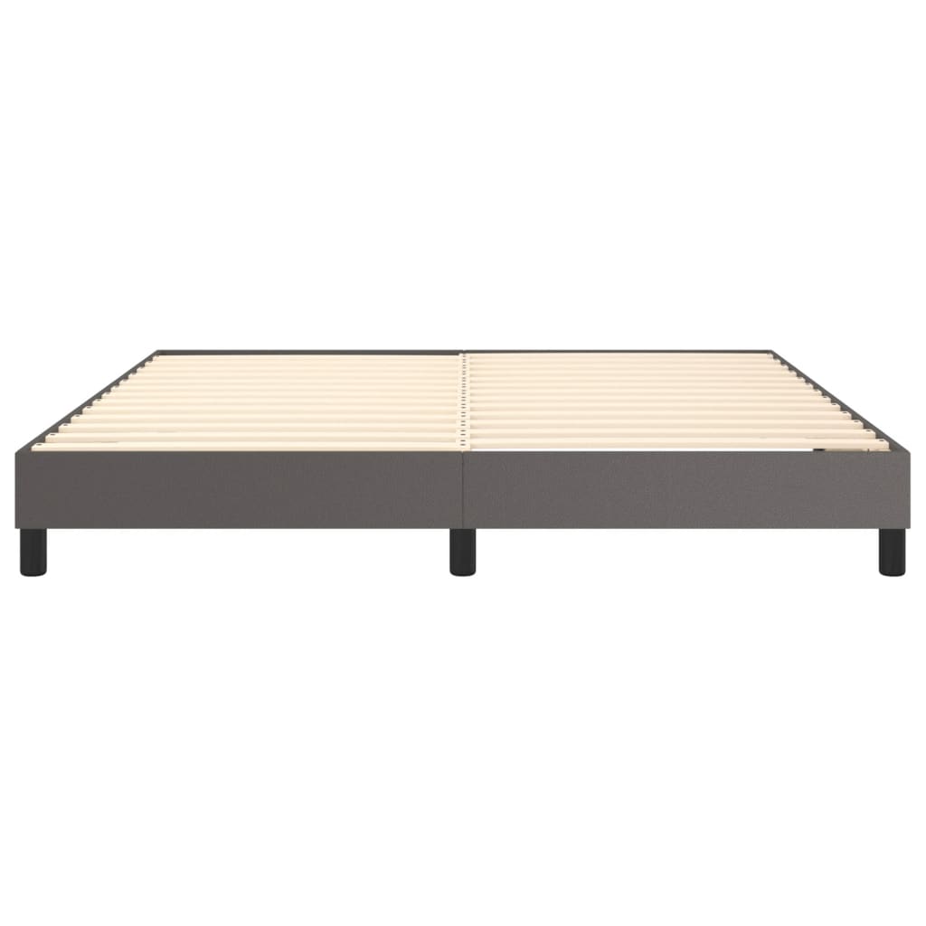 Cadre de lit sans matelas gris 180x200 cm similicuir - XIOS
