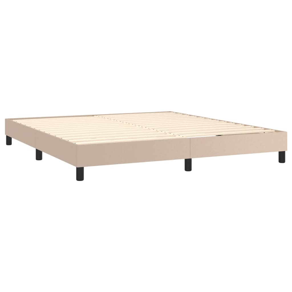 Cadre de lit sans matelas cappuccino 180x200 cm similicuir - XIOS
