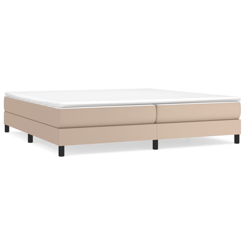 Cadre de lit sans matelas cappuccino 200x200 cm similicuir - XIOS