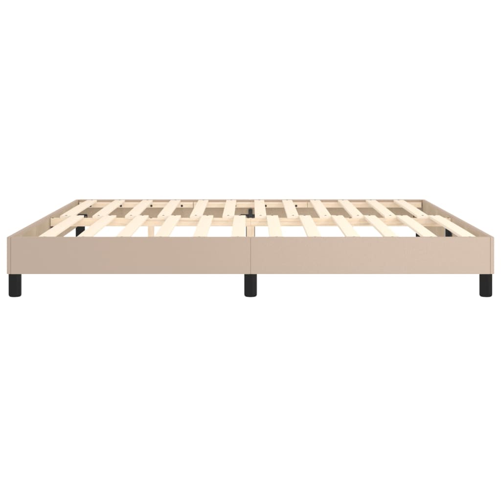 Cadre de lit sans matelas cappuccino 200x200 cm similicuir - XIOS