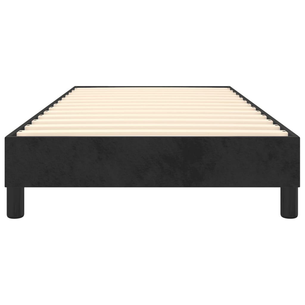 Cadre de lit sans matelas noir 100x200 cm velours - XIOS