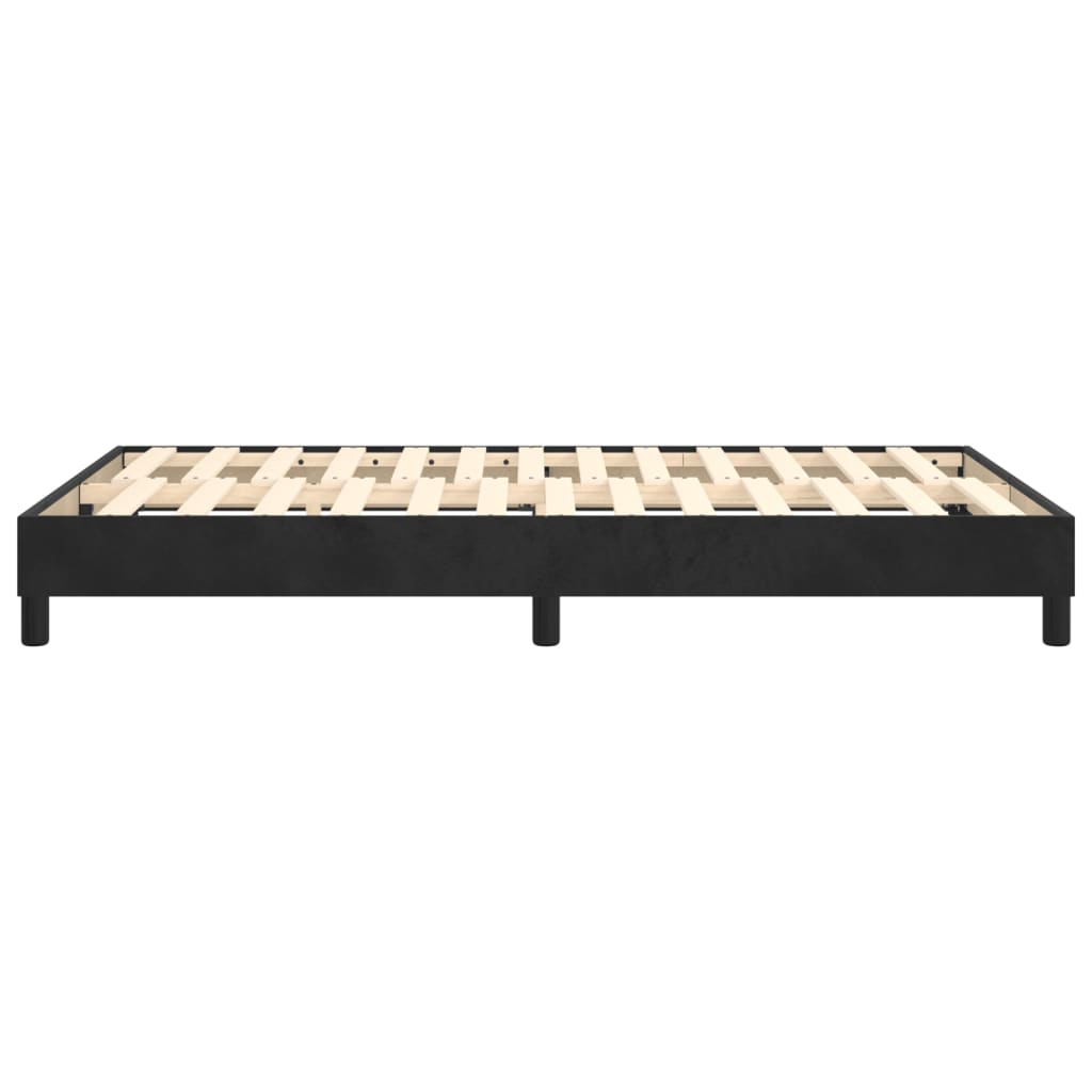 Cadre de lit sans matelas noir 120x200 cm velours - XIOS