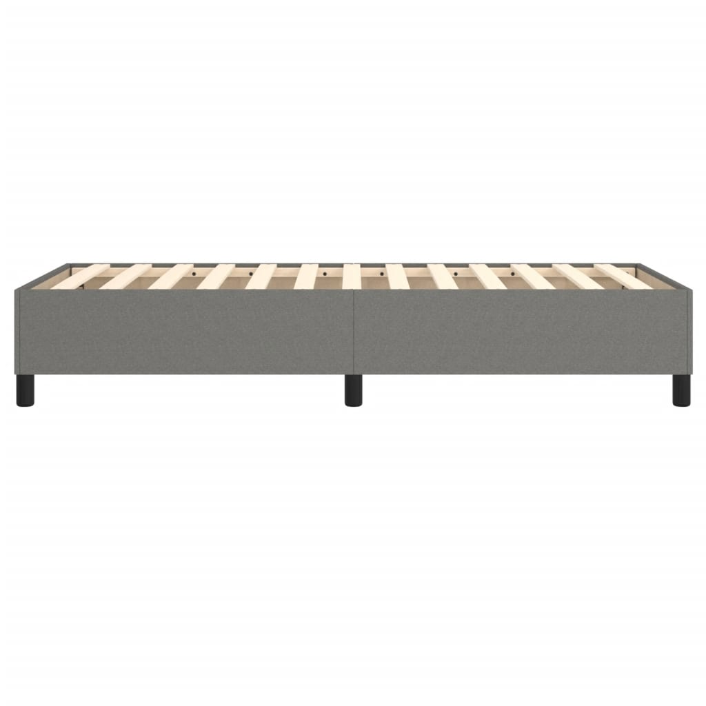 Cadre de lit sans matelas gris foncé 80x200 cm tissu - XIOS