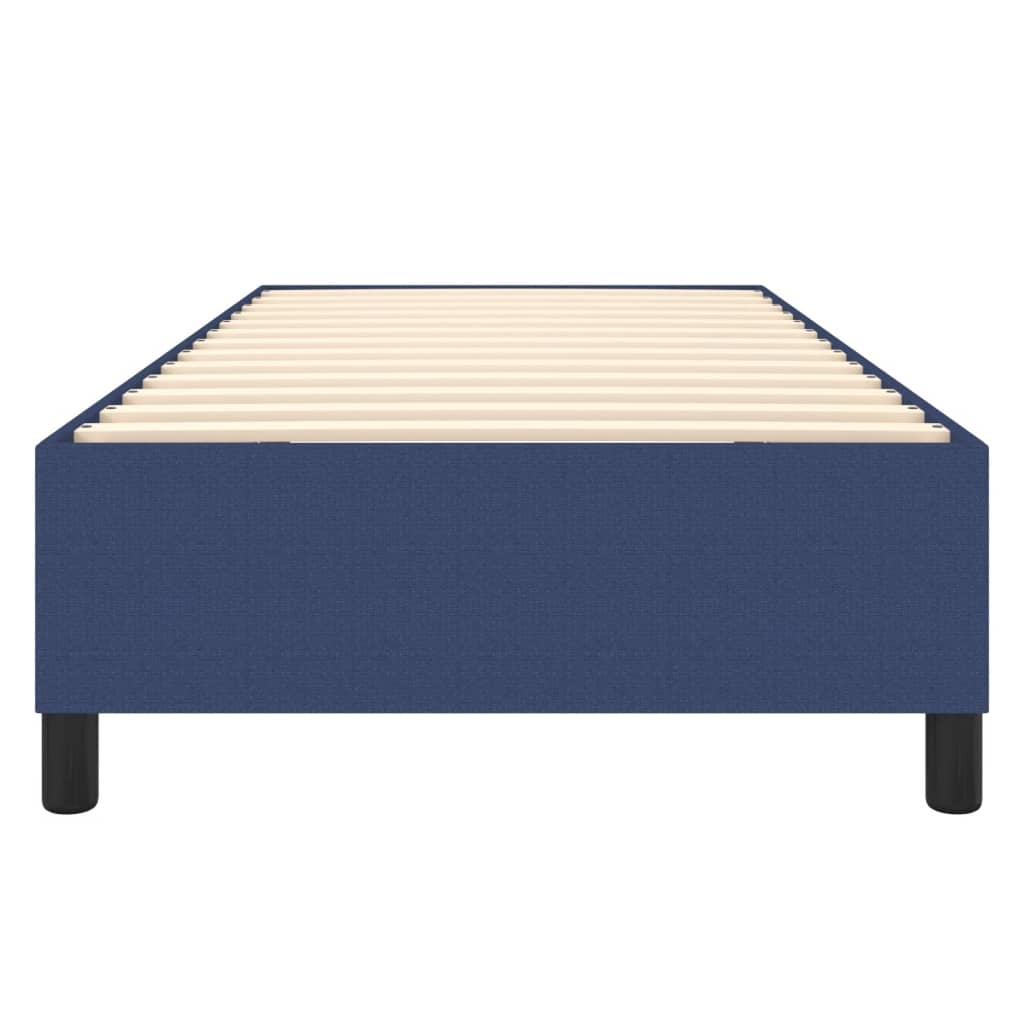 Cadre de lit sans matelas bleu 80x200 cm tissu - XIOS