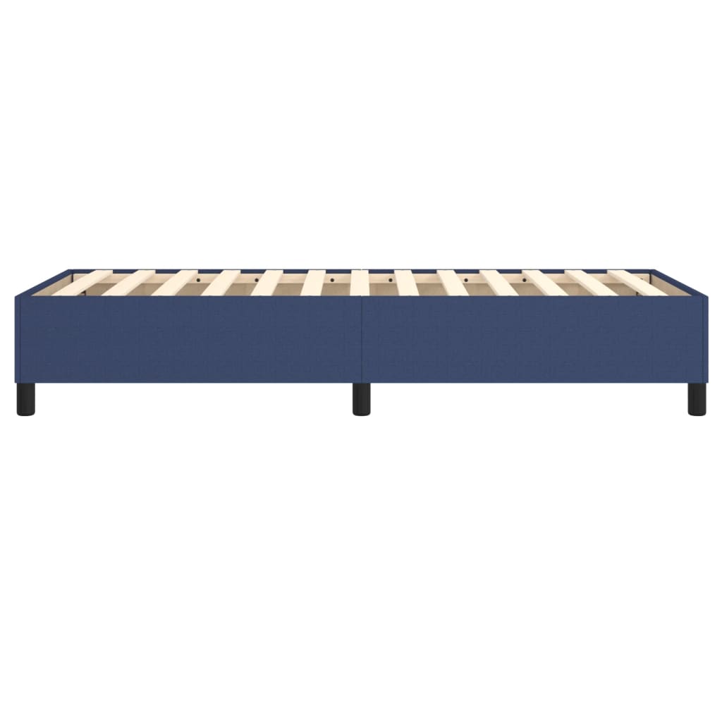Cadre de lit sans matelas bleu 80x200 cm tissu - XIOS