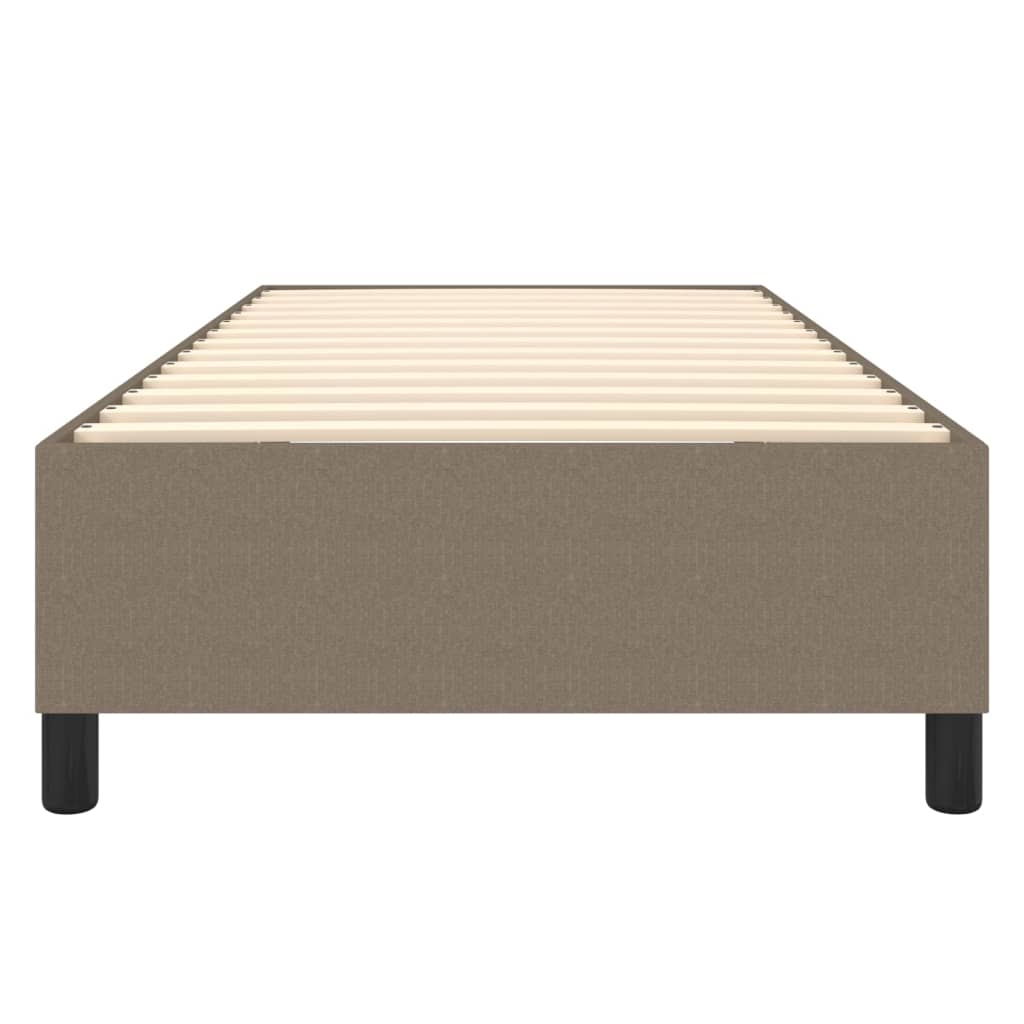Cadre de lit sans matelas taupe 90x200 cm tissu - XIOS