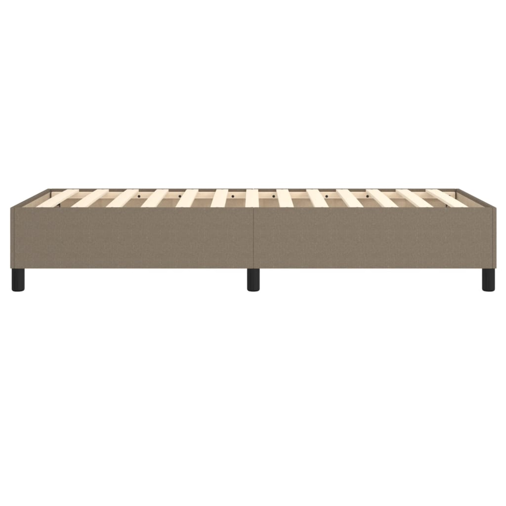 Cadre de lit sans matelas taupe 90x200 cm tissu - XIOS