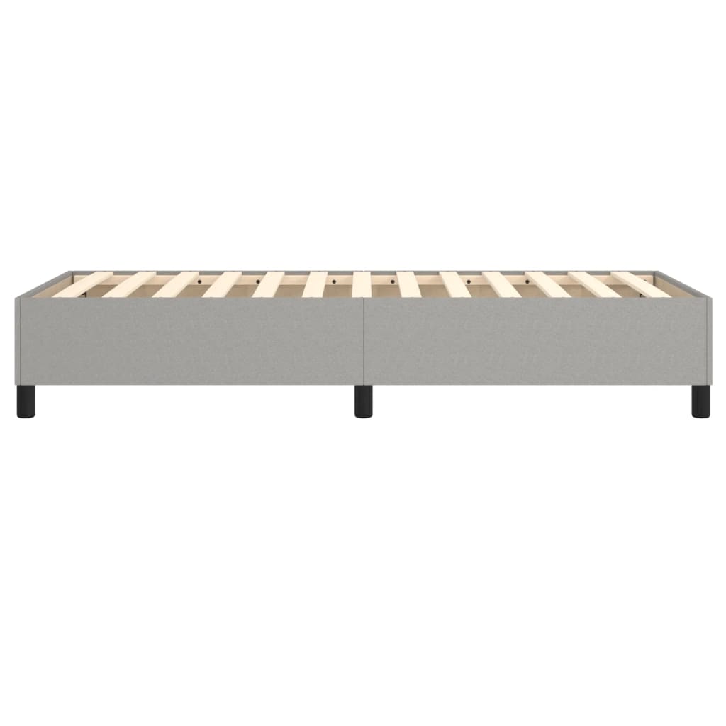 Cadre de lit sans matelas gris clair 100x200 cm tissu - XIOS