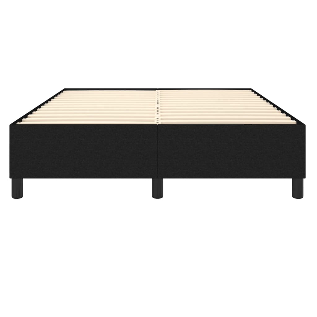 Cadre de lit sans matelas noir 140x190 cm tissu - XIOS