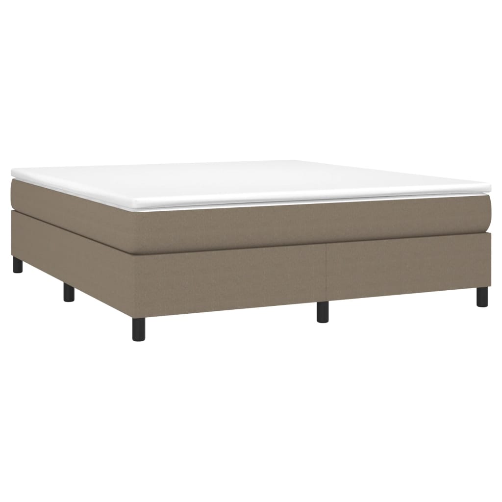 Cadre de lit sans matelas taupe 180x200 cm tissu - XIOS
