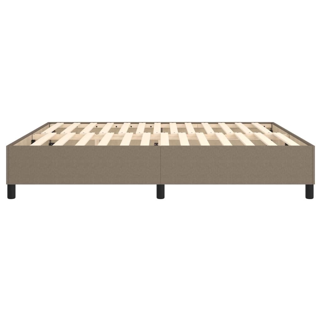 Cadre de lit sans matelas taupe 180x200 cm tissu - XIOS