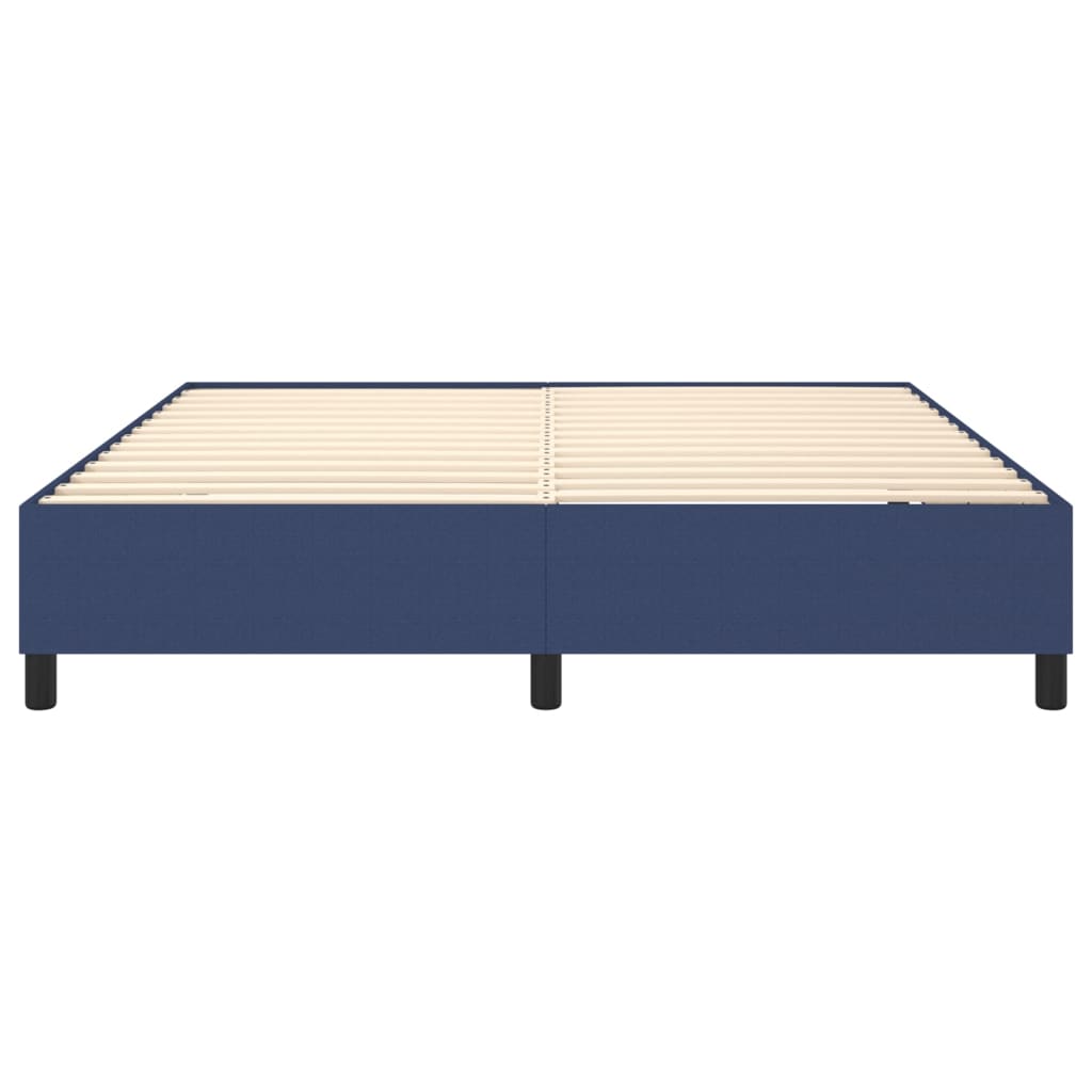 Cadre de lit sans matelas bleu 180x200 cm tissu - XIOS