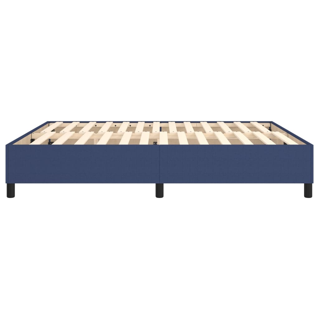 Cadre de lit sans matelas bleu 180x200 cm tissu - XIOS