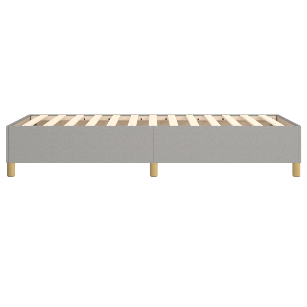 Cadre de lit sans matelas gris clair 80x200 cm tissu - XIOS