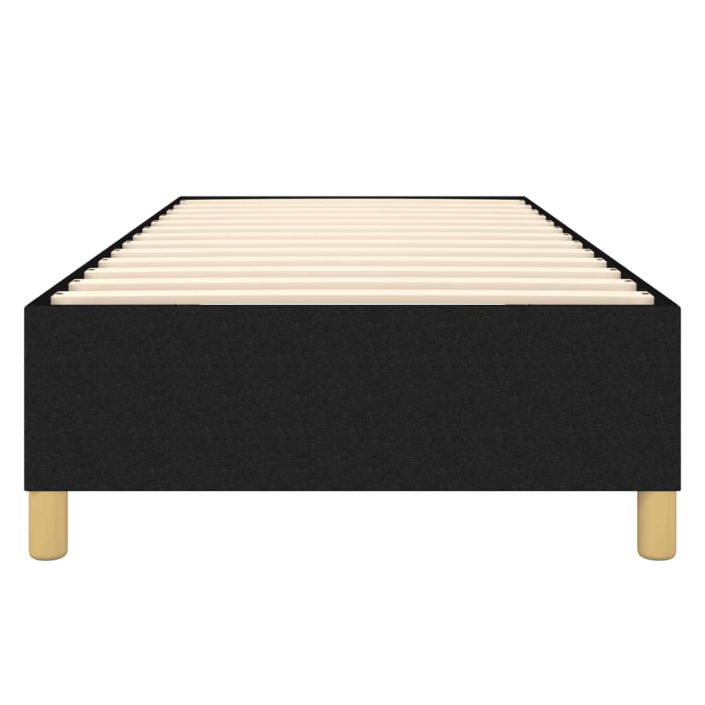 Cadre de lit sans matelas noir 80x200 cm tissu - XIOS