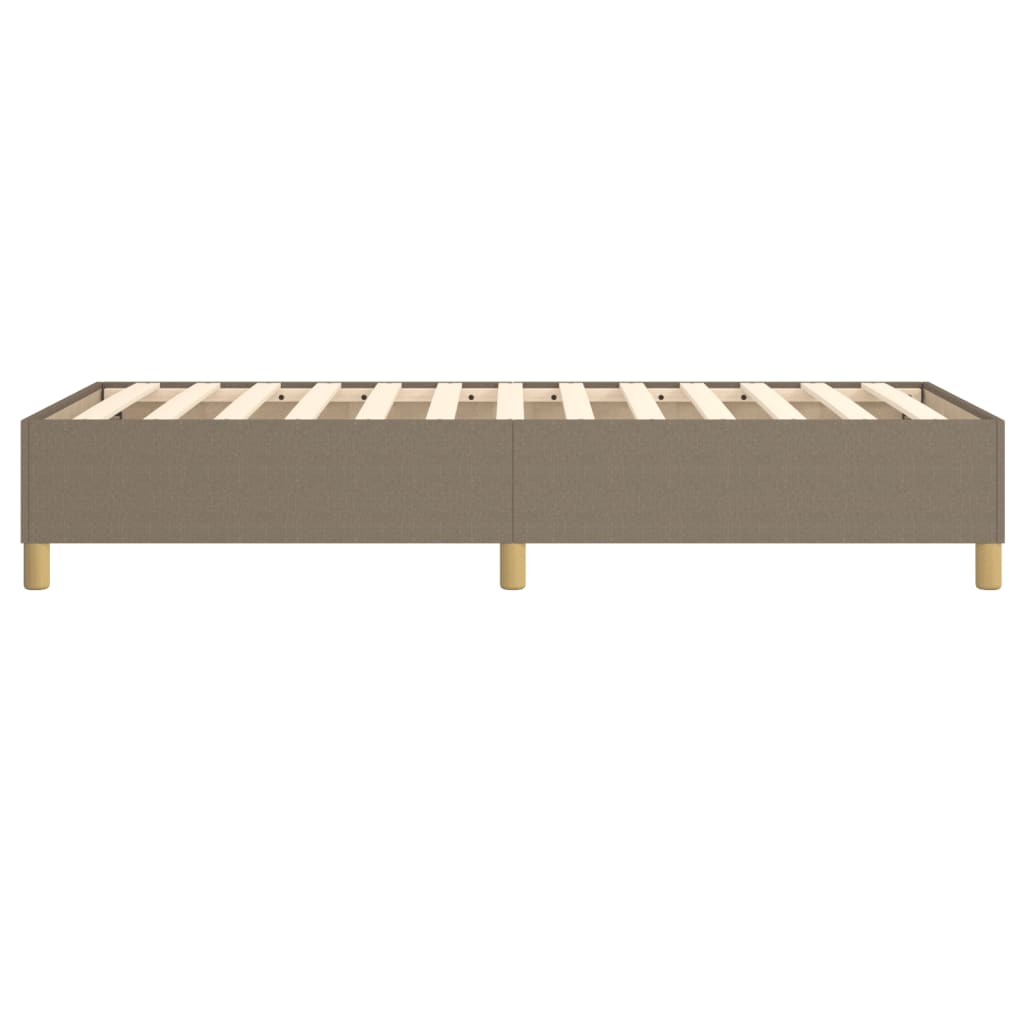 Cadre de lit sans matelas taupe 80x200 cm tissu - XIOS