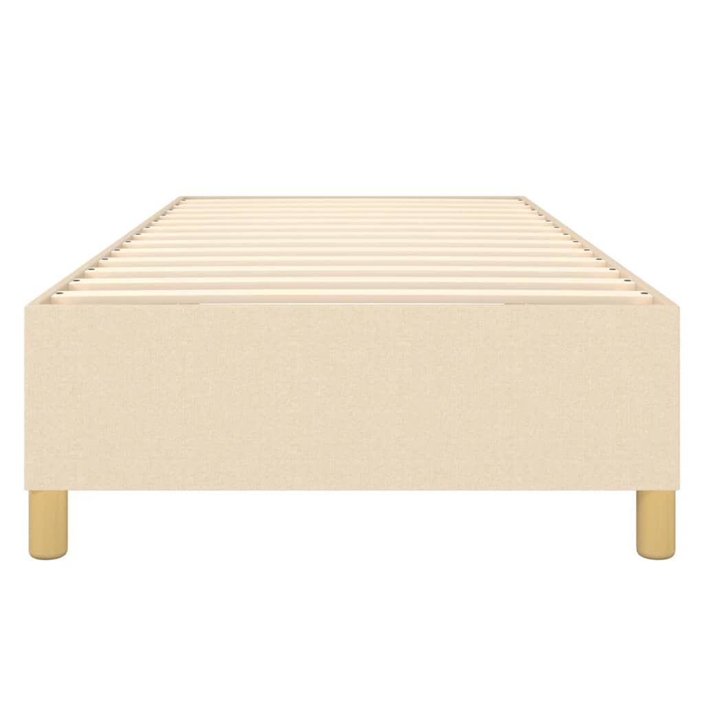 Cadre de lit sans matelas crème 80x200 cm tissu - XIOS