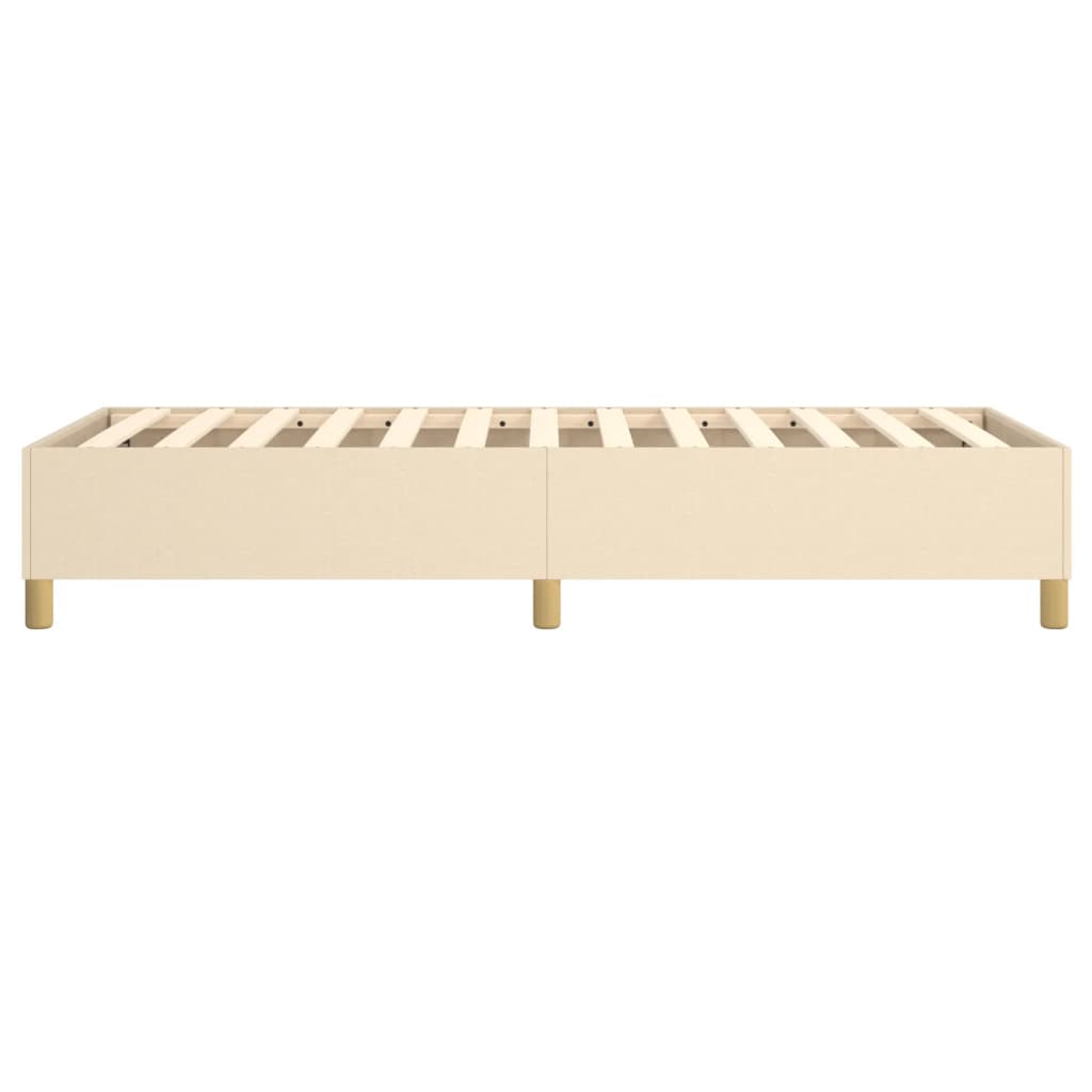Cadre de lit sans matelas crème 80x200 cm tissu - XIOS