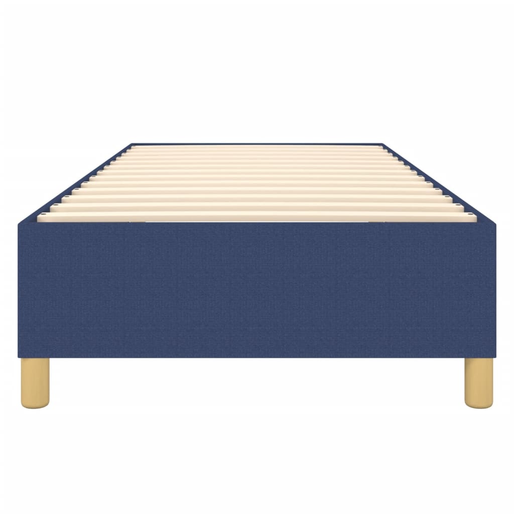 Cadre de lit sans matelas bleu 80x200 cm tissu - XIOS