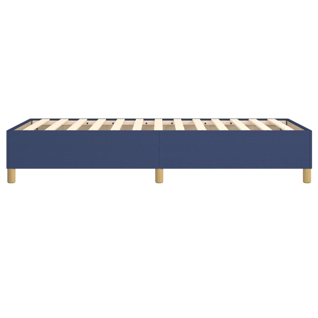 Cadre de lit sans matelas bleu 80x200 cm tissu - XIOS