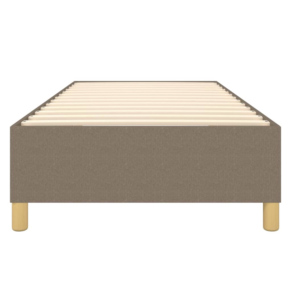 Cadre de lit sans matelas taupe 90x190 cm tissu - XIOS