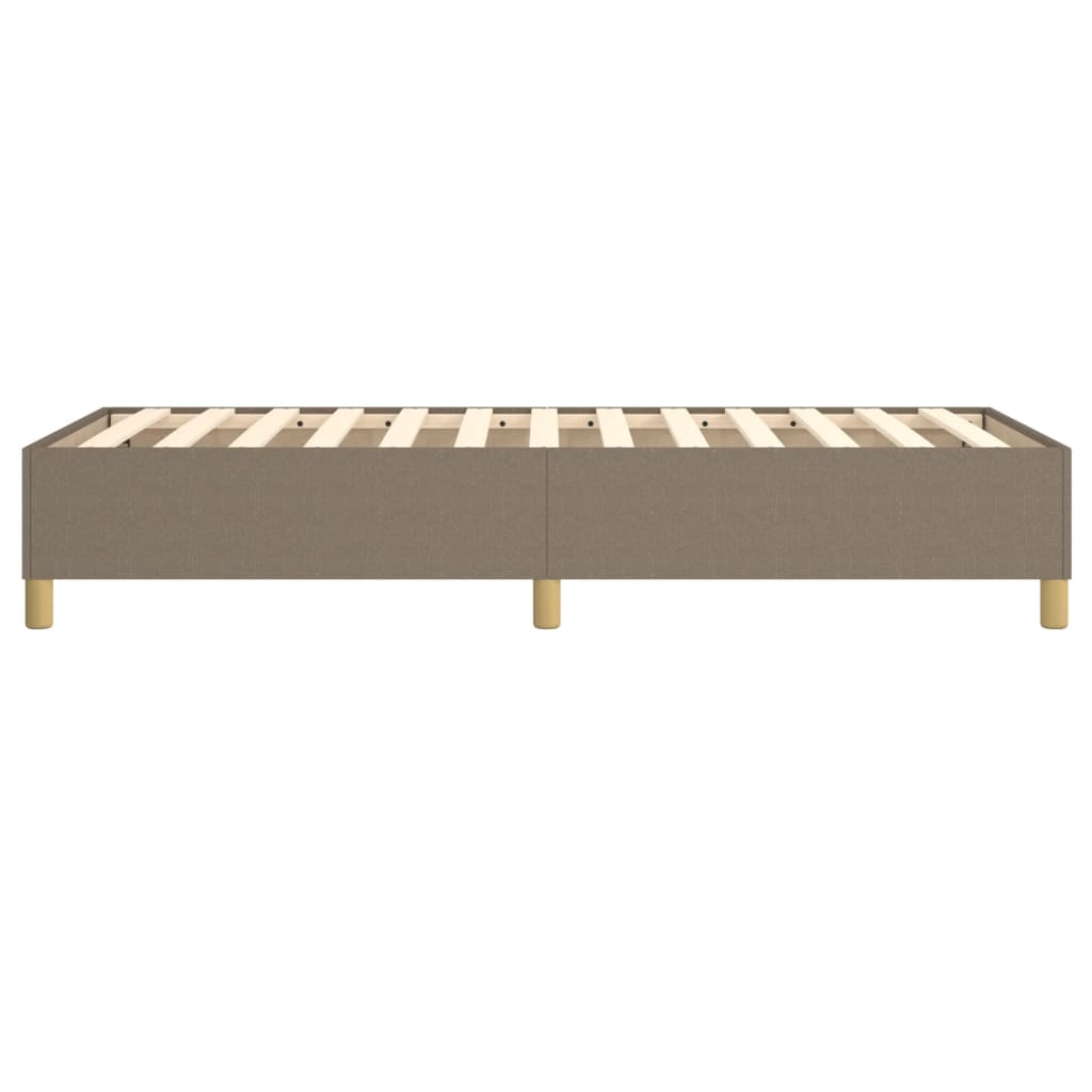 Cadre de lit sans matelas taupe 90x190 cm tissu - XIOS