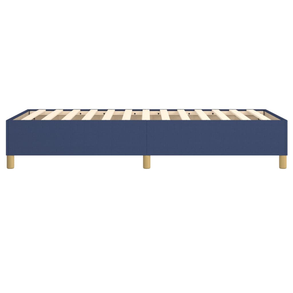 Cadre de lit sans matelas bleu 90x190 cm tissu - XIOS