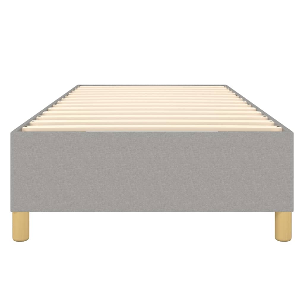Cadre de lit sans matelas gris clair 90x200 cm tissu - XIOS