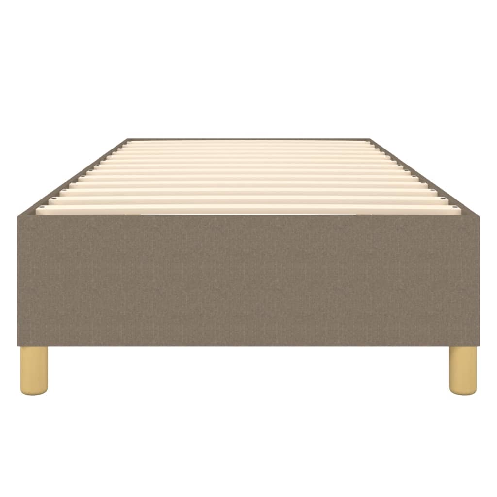 Cadre de lit sans matelas taupe 90x200 cm tissu - XIOS