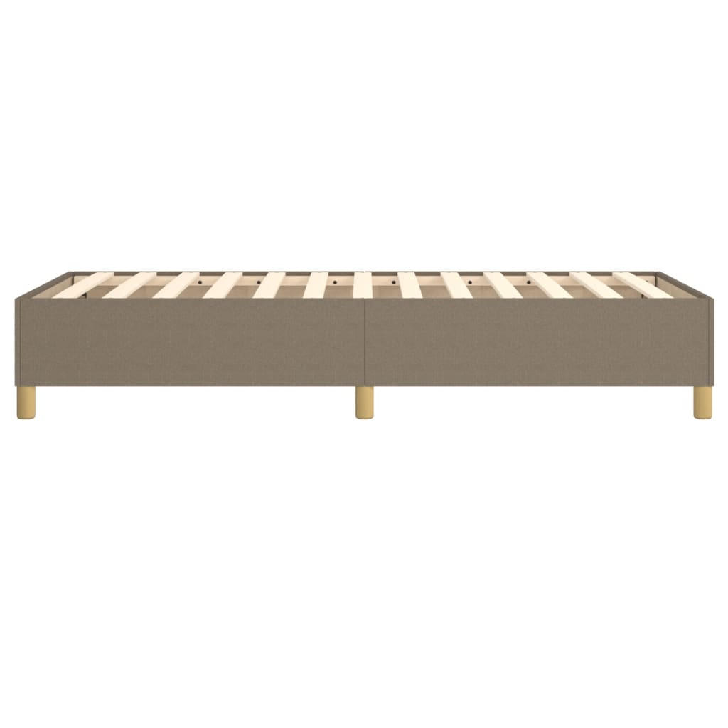 Cadre de lit sans matelas taupe 90x200 cm tissu - XIOS
