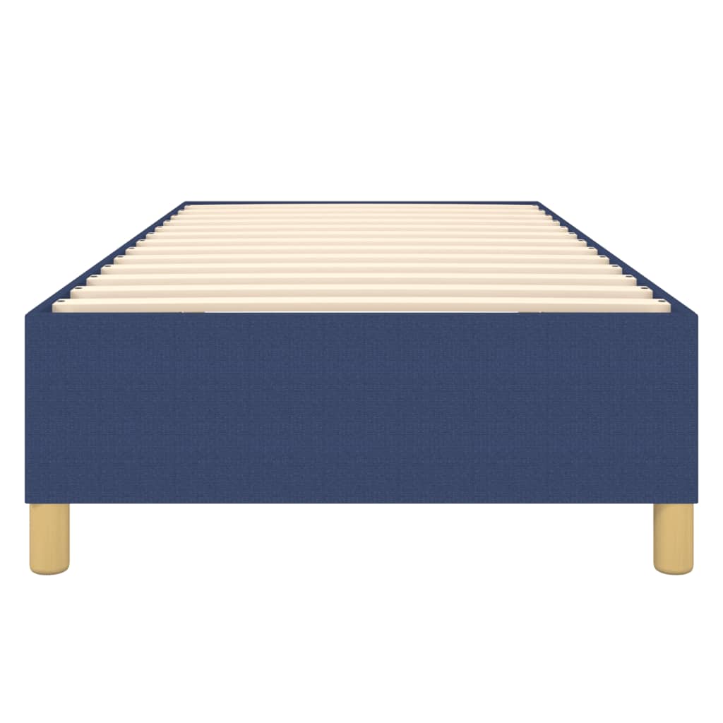 Cadre de lit sans matelas bleu 90x200 cm tissu - XIOS