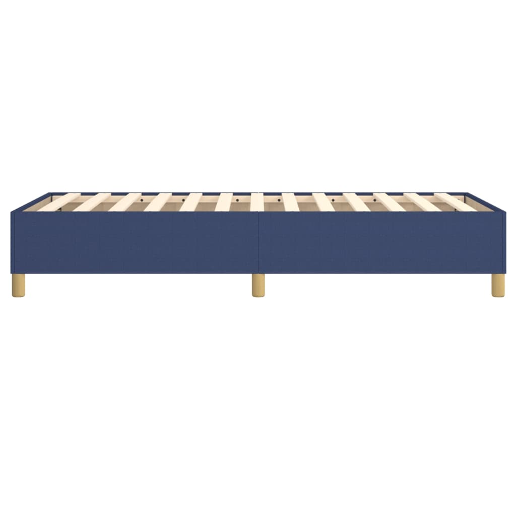 Cadre de lit sans matelas bleu 90x200 cm tissu - XIOS
