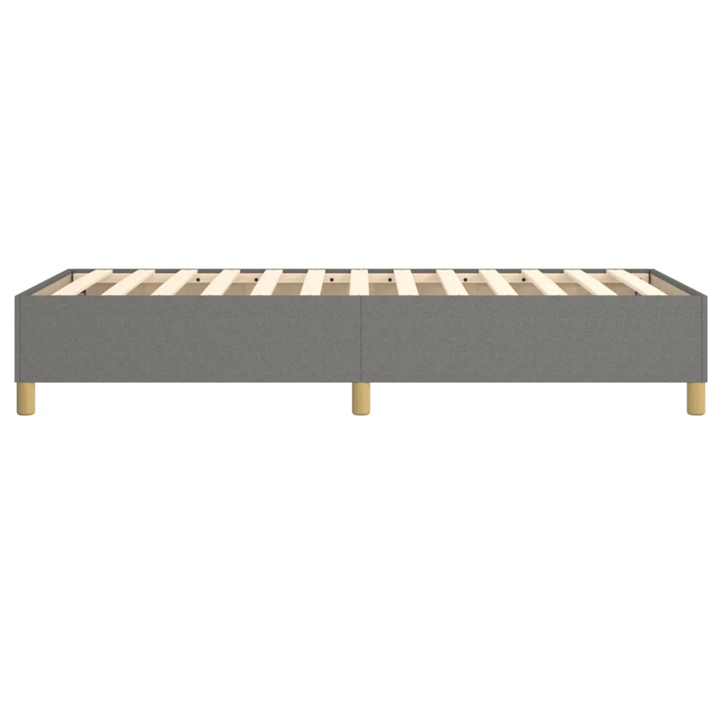 Cadre de lit sans matelas gris foncé 100x200 cm tissu - XIOS