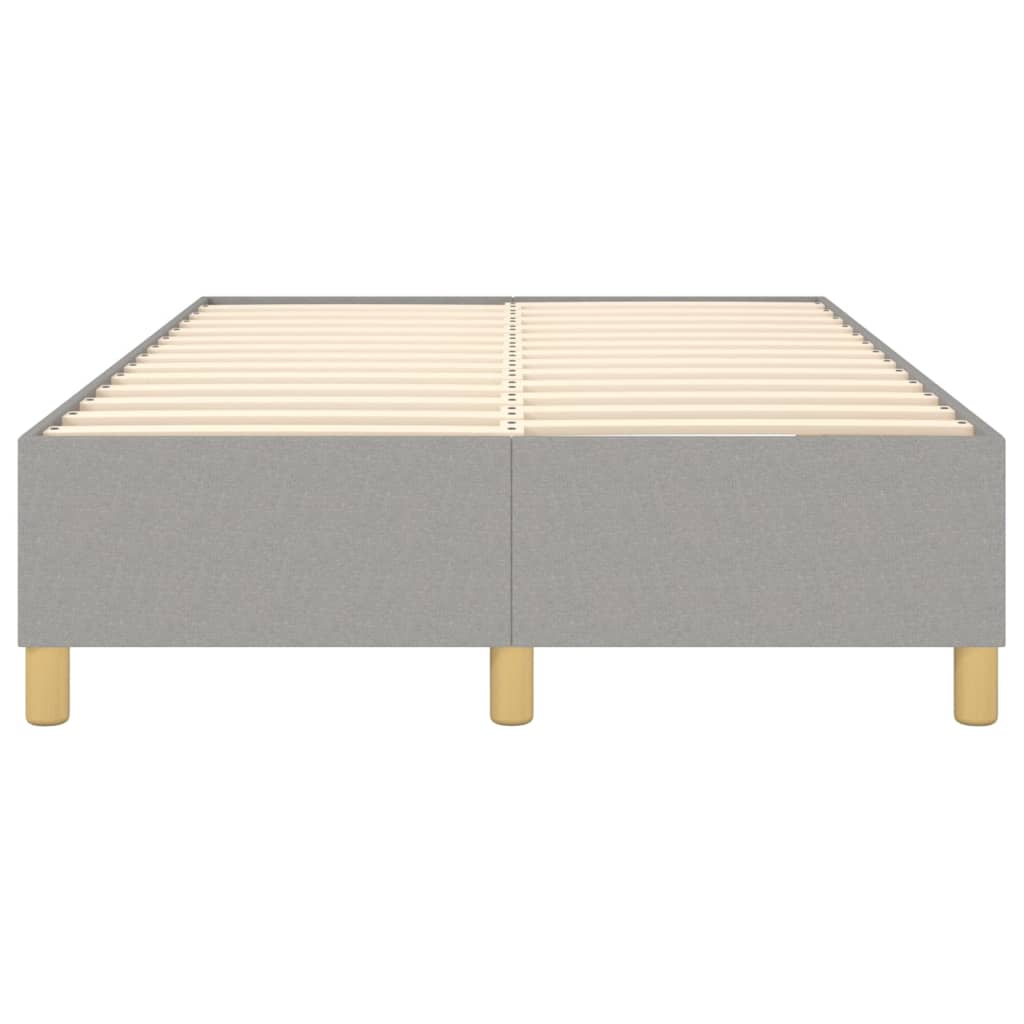 Cadre de lit sans matelas gris clair 120x200 cm tissu - XIOS