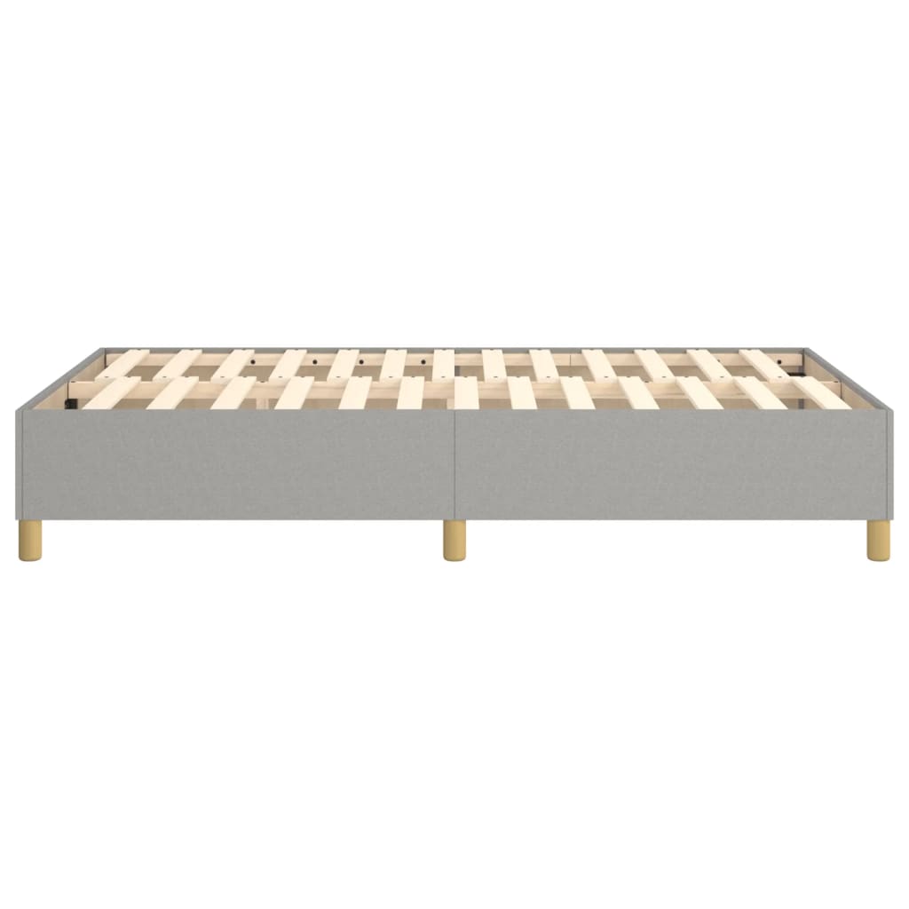 Cadre de lit sans matelas gris clair 120x200 cm tissu - XIOS