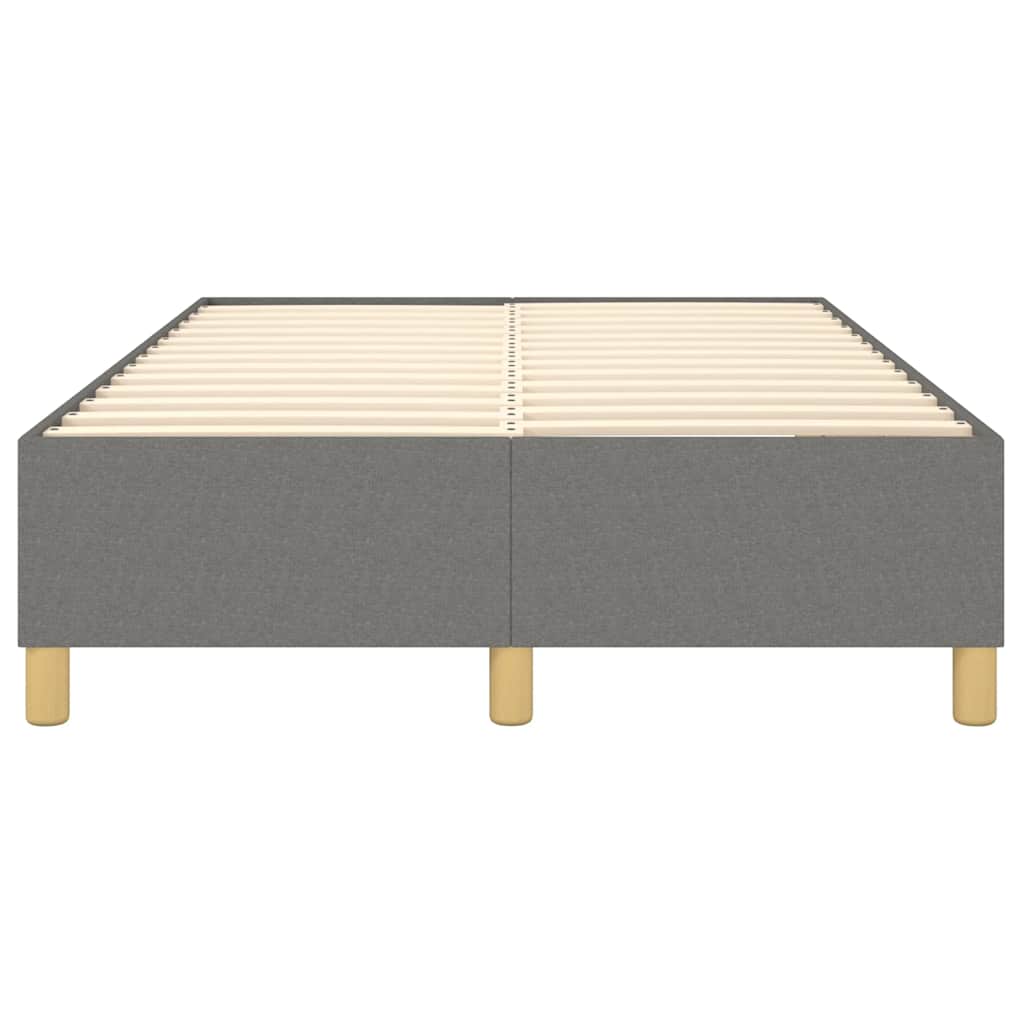 Cadre de lit sans matelas gris foncé 120x200 cm tissu - XIOS