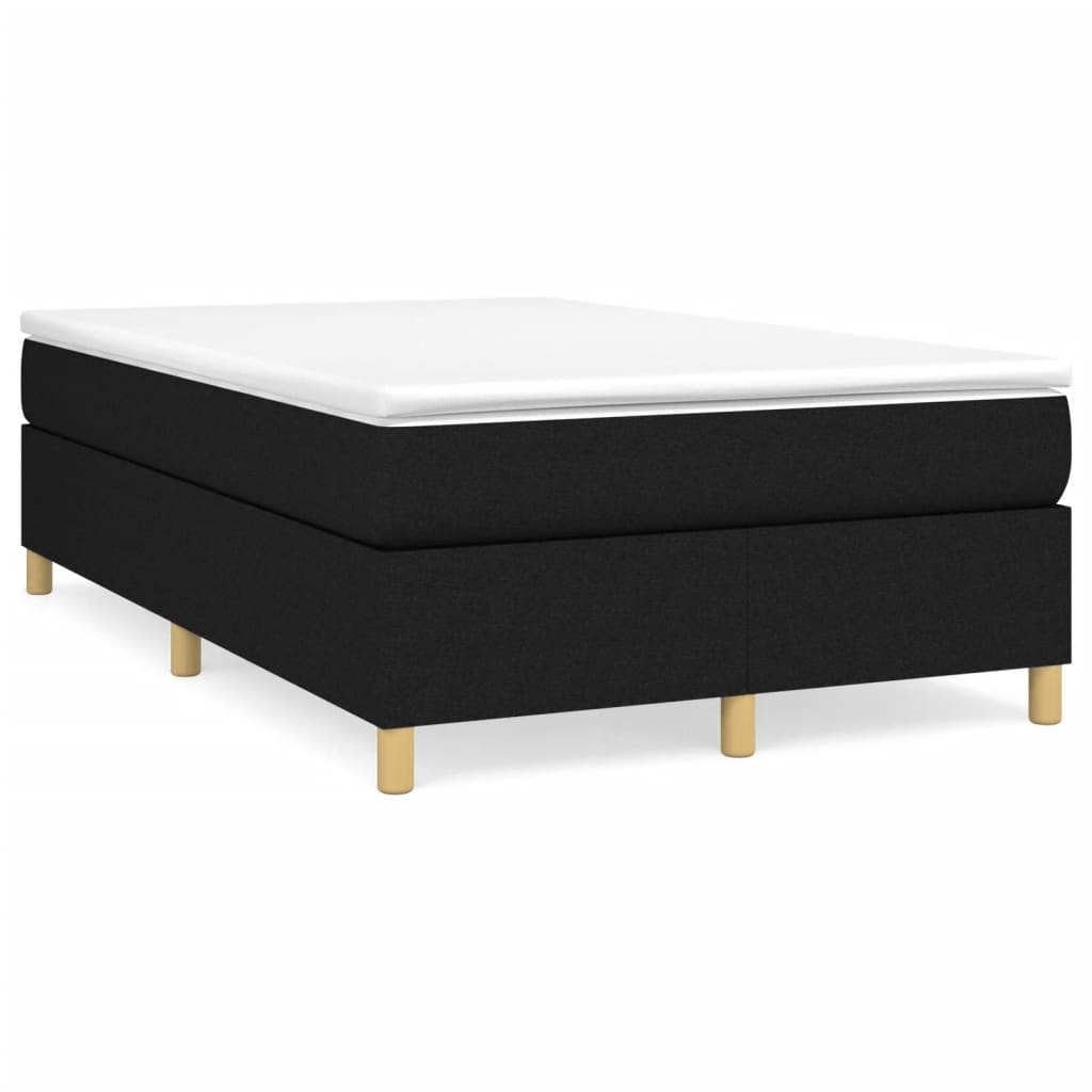 Cadre de lit sans matelas noir 120x200 cm tissu - XIOS