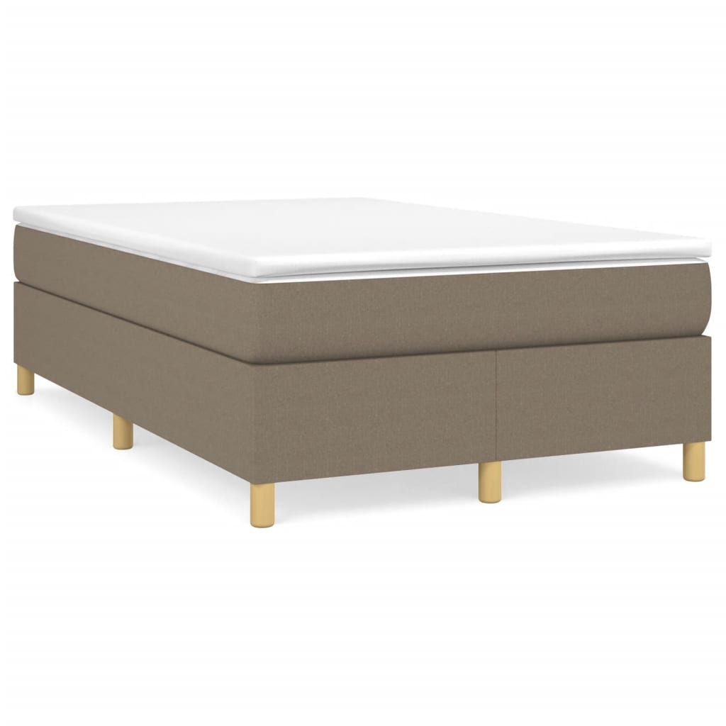 Cadre de lit sans matelas taupe 120x200 cm tissu - XIOS