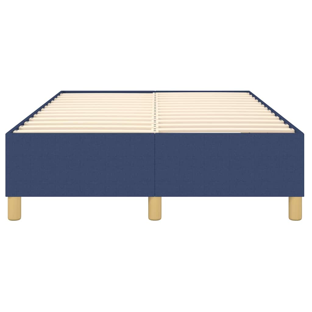 Cadre de lit sans matelas bleu 120x200 cm tissu - XIOS