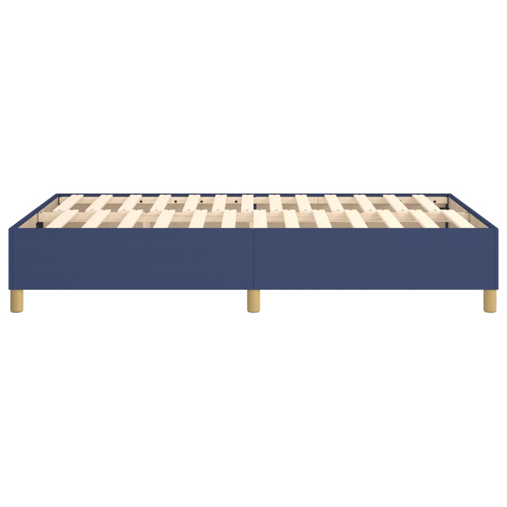 Cadre de lit sans matelas bleu 120x200 cm tissu - XIOS